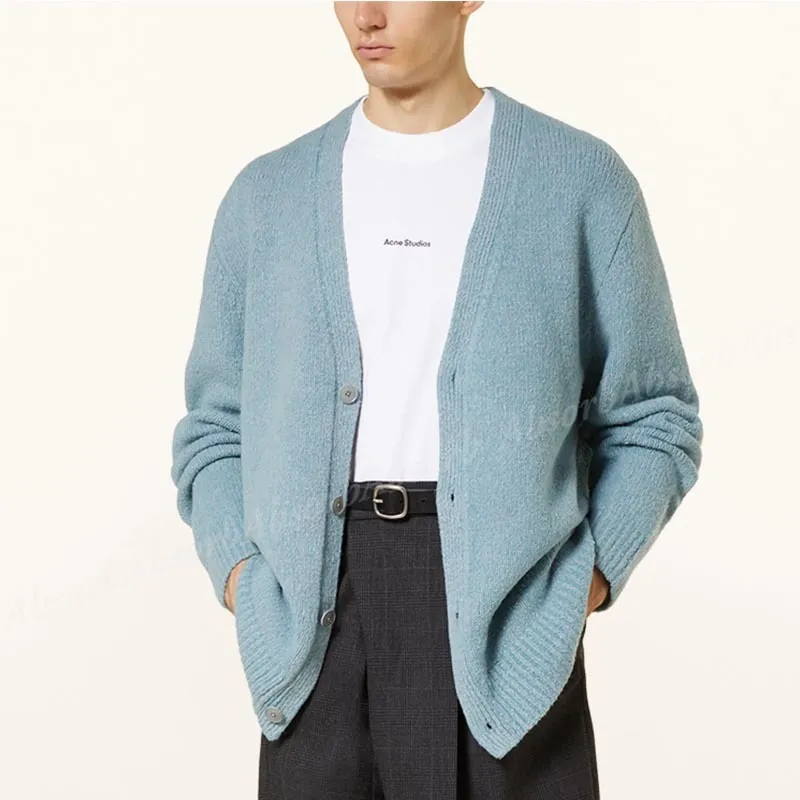 Acne Studios  |Wool Plain Cotton Designers Cardigans