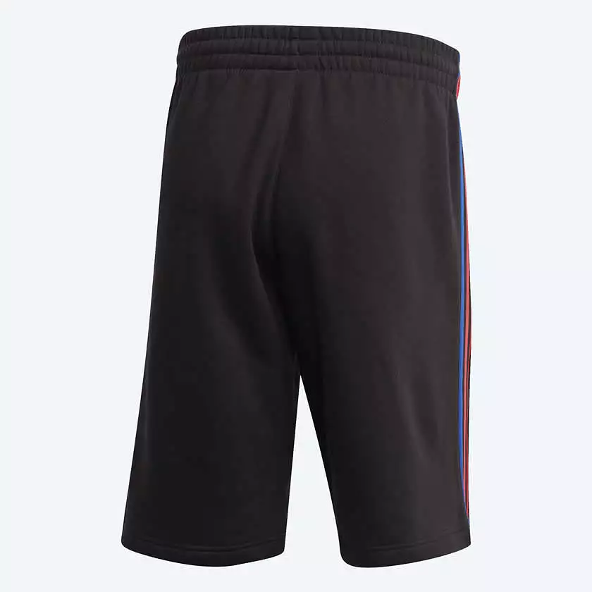 Adidas Originals Men's 3D Trefoil 3 Stripes Sweat Shorts - Black