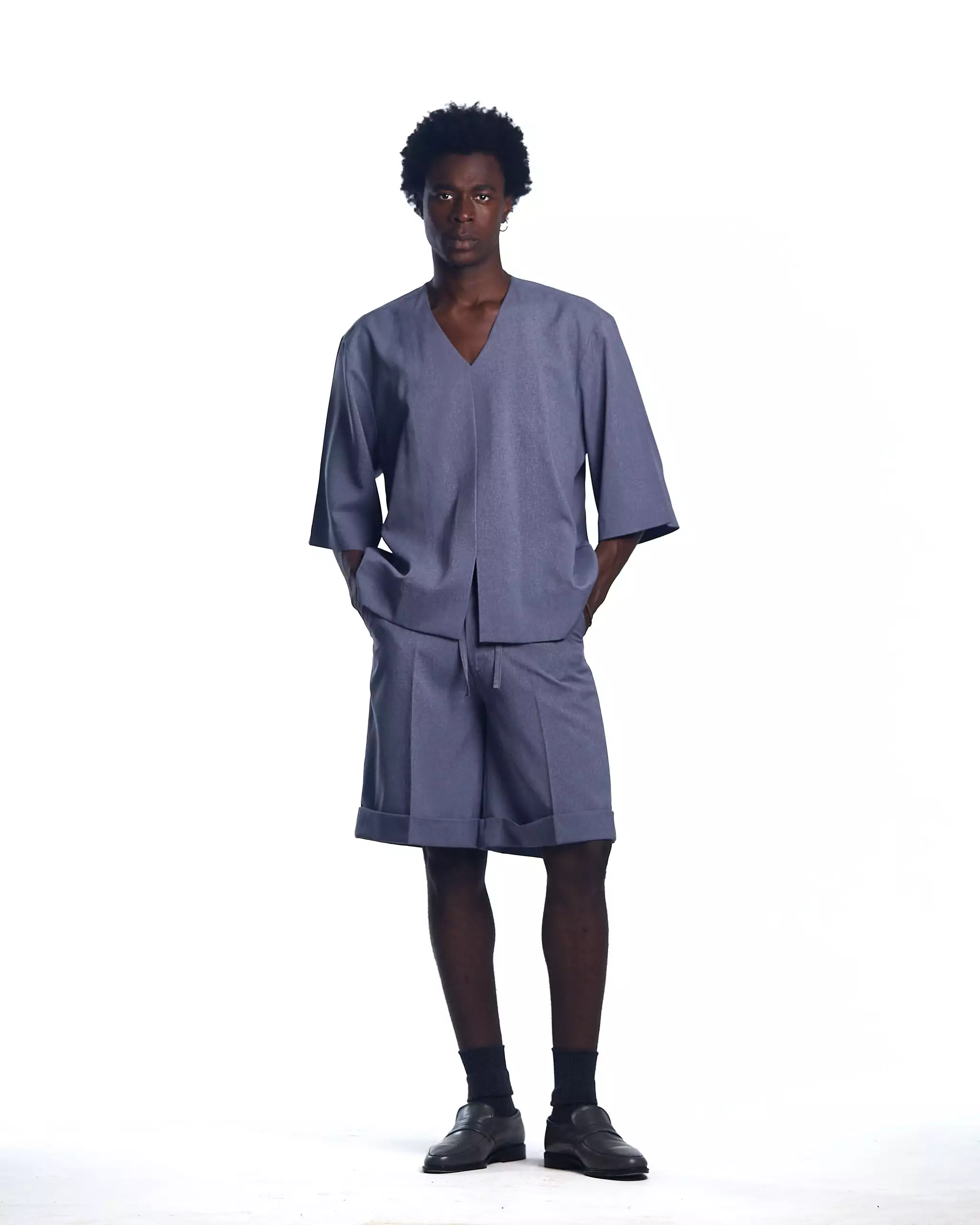 AJABENG Amponsah Cotton Blend Bermuda Shorts