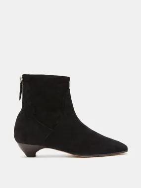 Allegra Ankle Boot / Black Suede