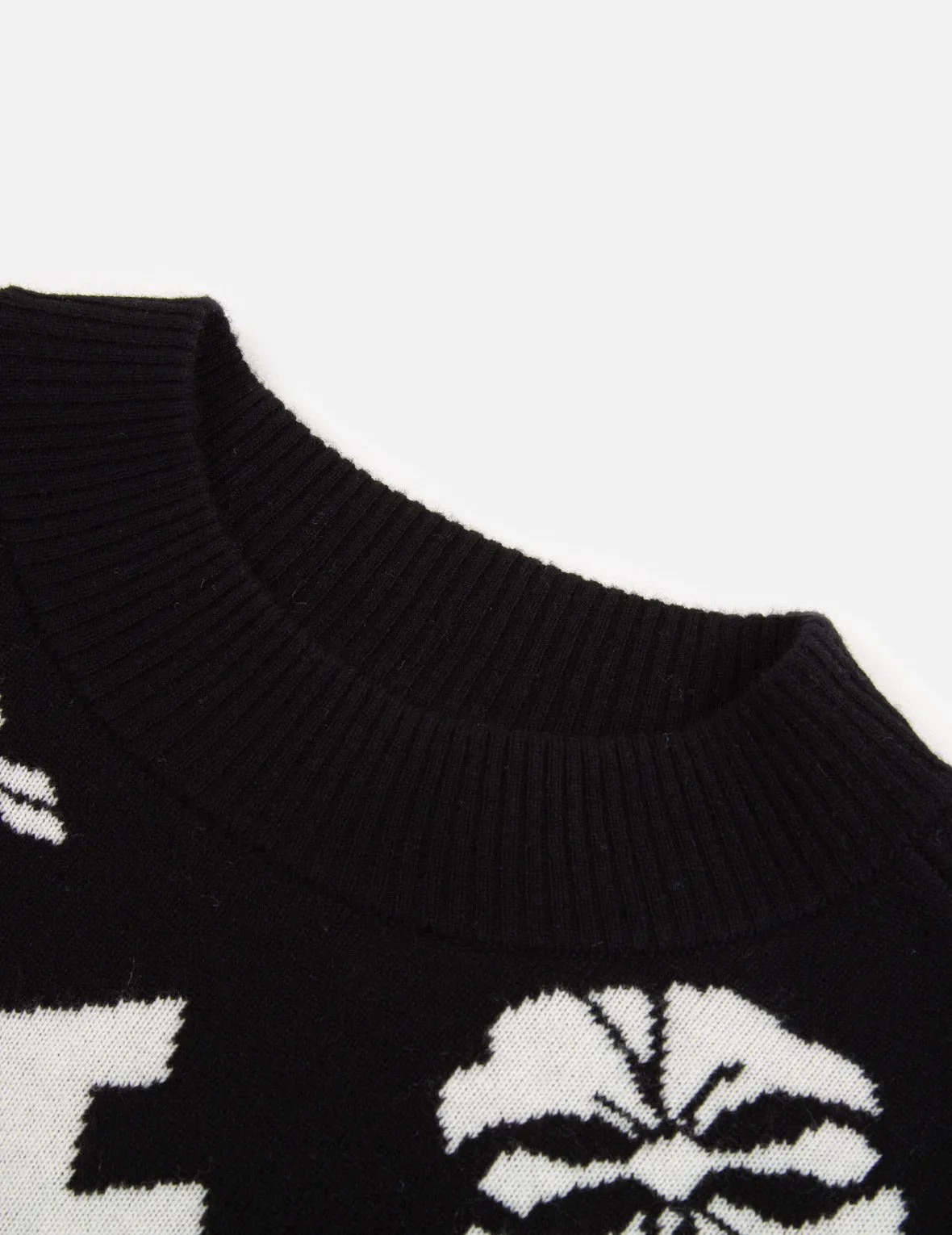 Allover Kamon and Logo Jacquard Sweater