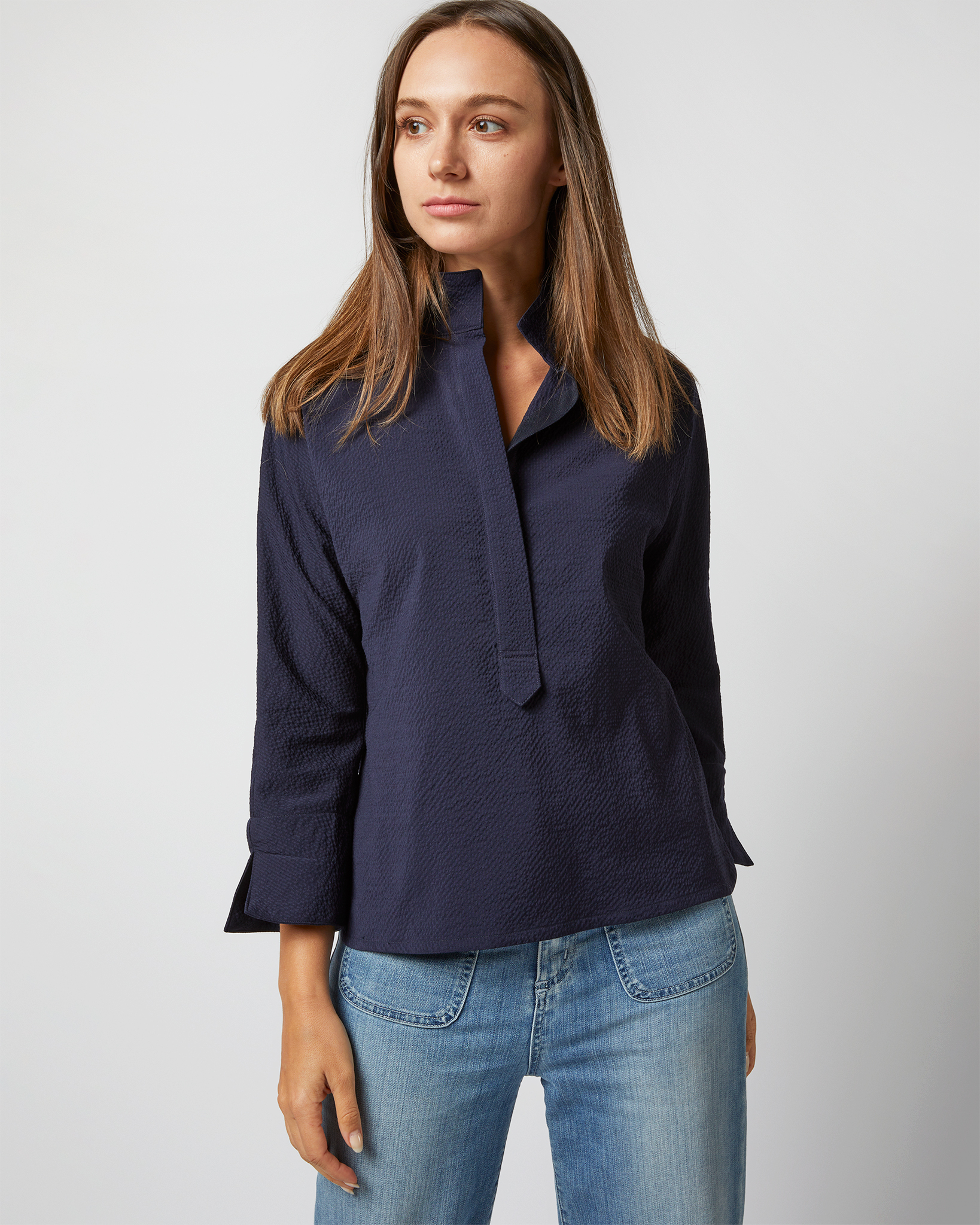 Ann Mashburn Seersucker Fanny Shirt