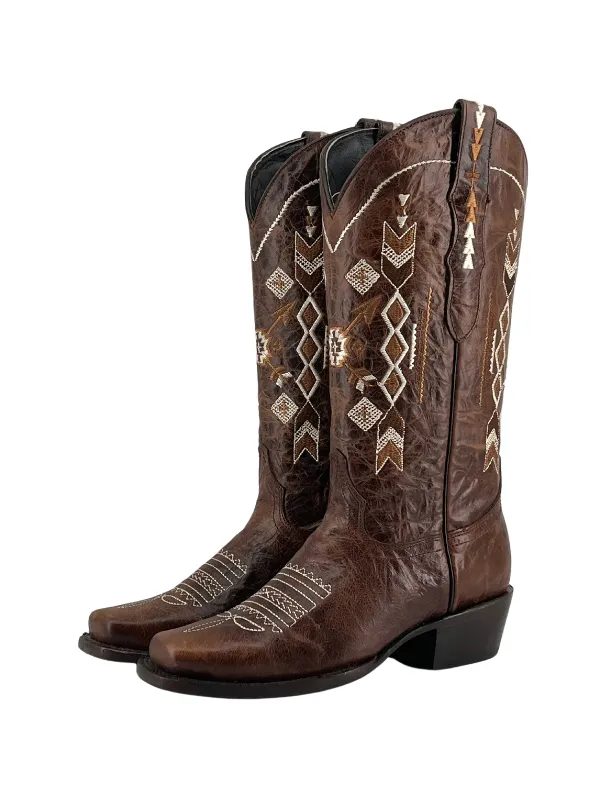 Aztec Frontier Toe Cowgirl Boot FINAL SALE