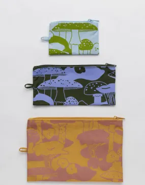 Baggu: Flat Pouch Set - Mushroom Mix