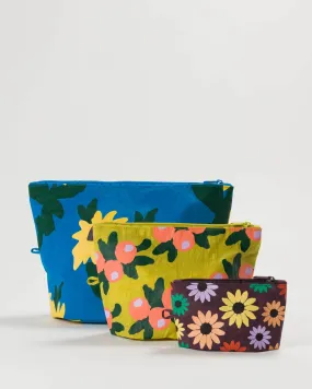 Baggu: Go Pouch Set - Wildflowers