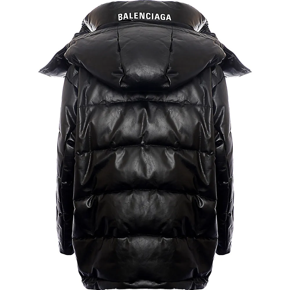 Balenciaga Womens Swing Puffer in Black