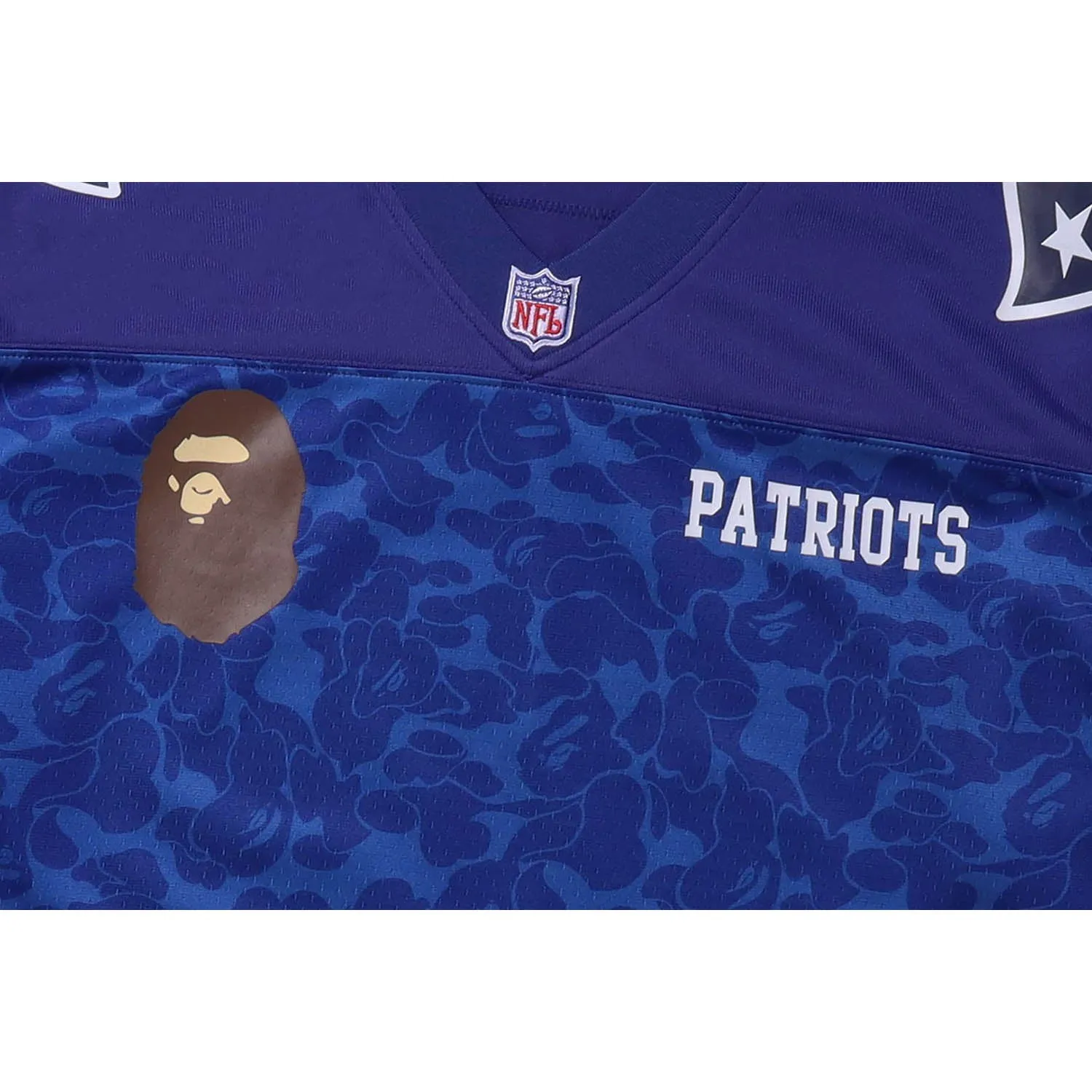 BAPE X MITCHELL & NESS NFL NEW ENGLAND PATRIOTS LEGACY JERSEY MENS