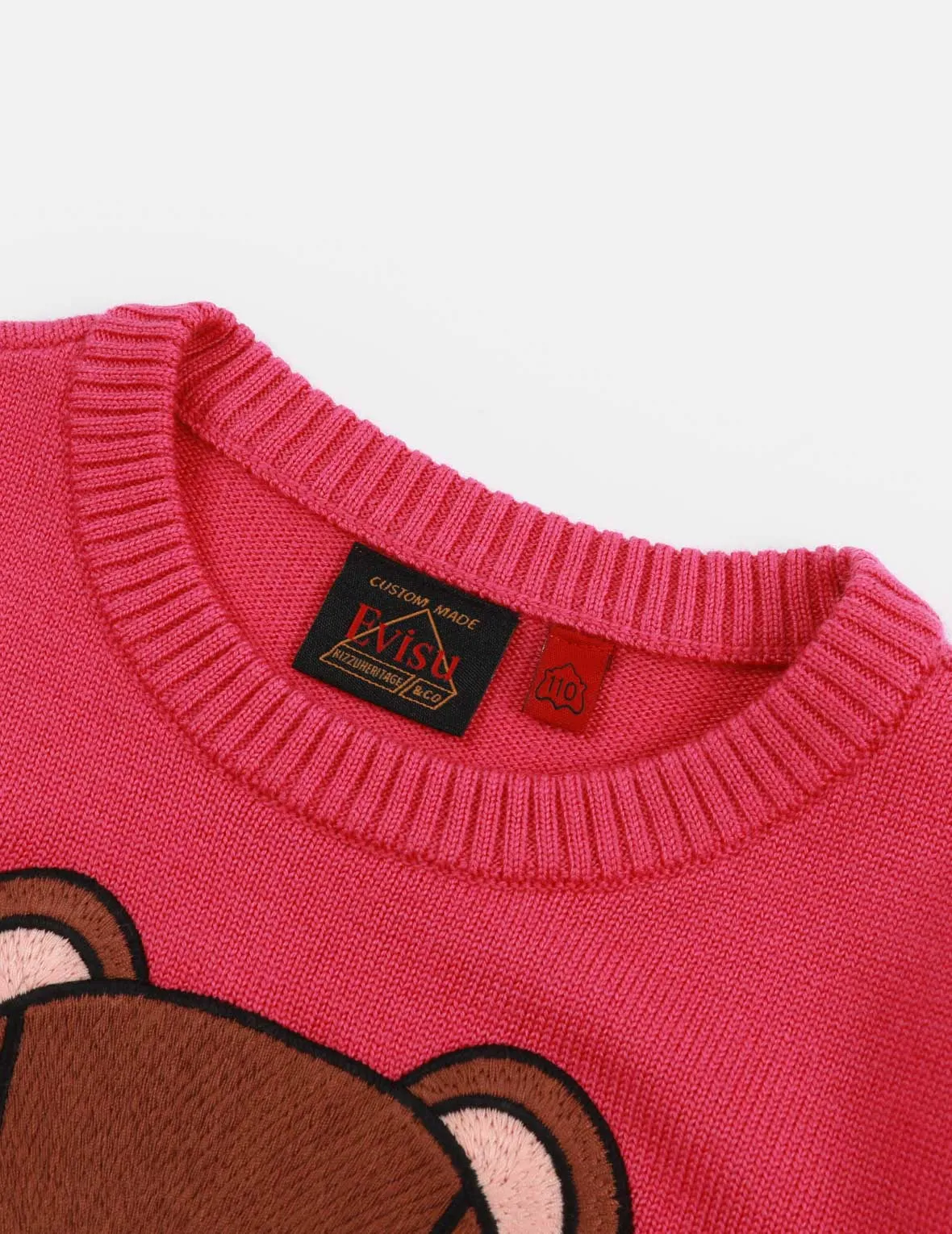 Bear Appliqué Knitted Sweater