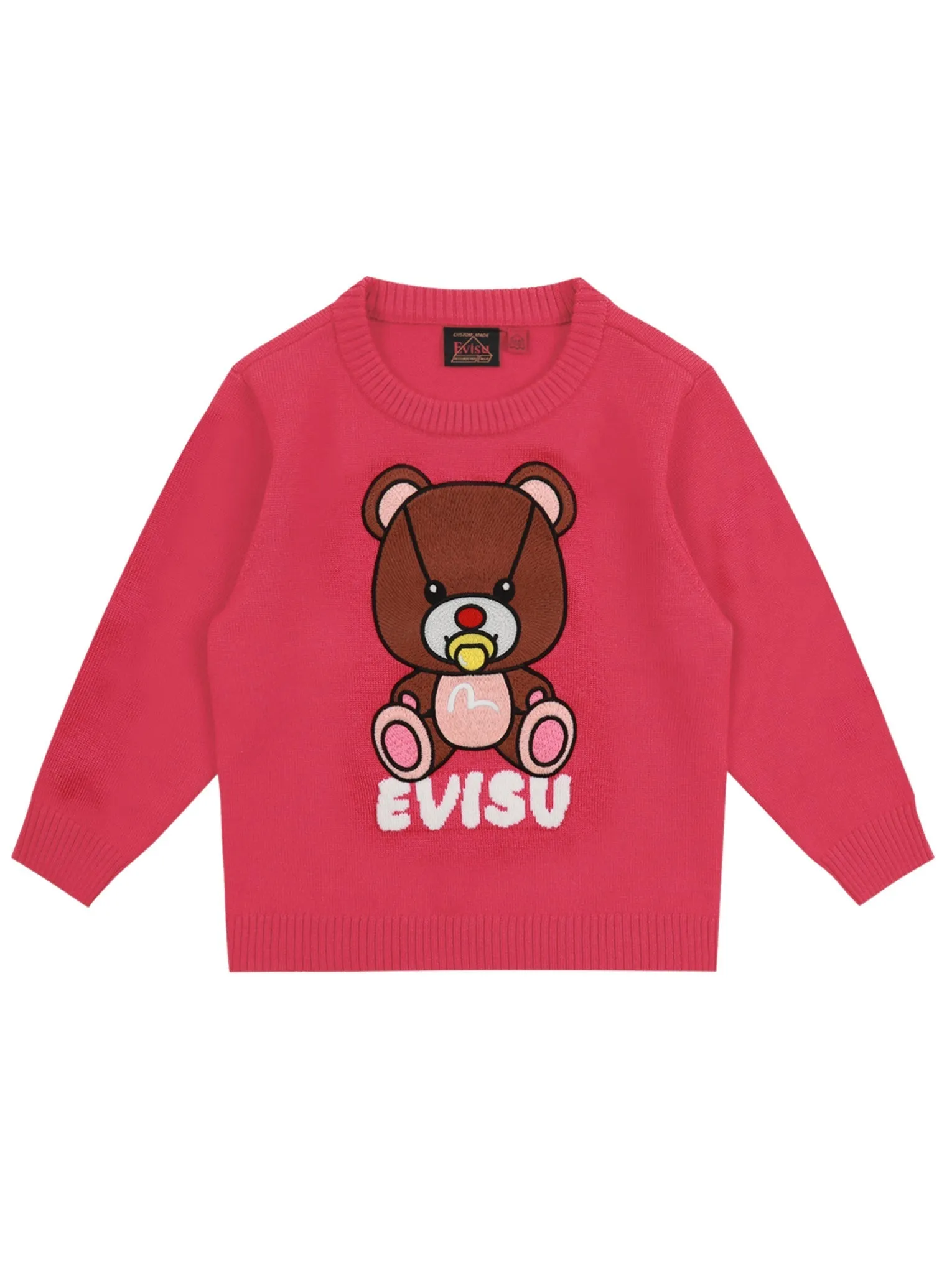 Bear Appliqué Knitted Sweater