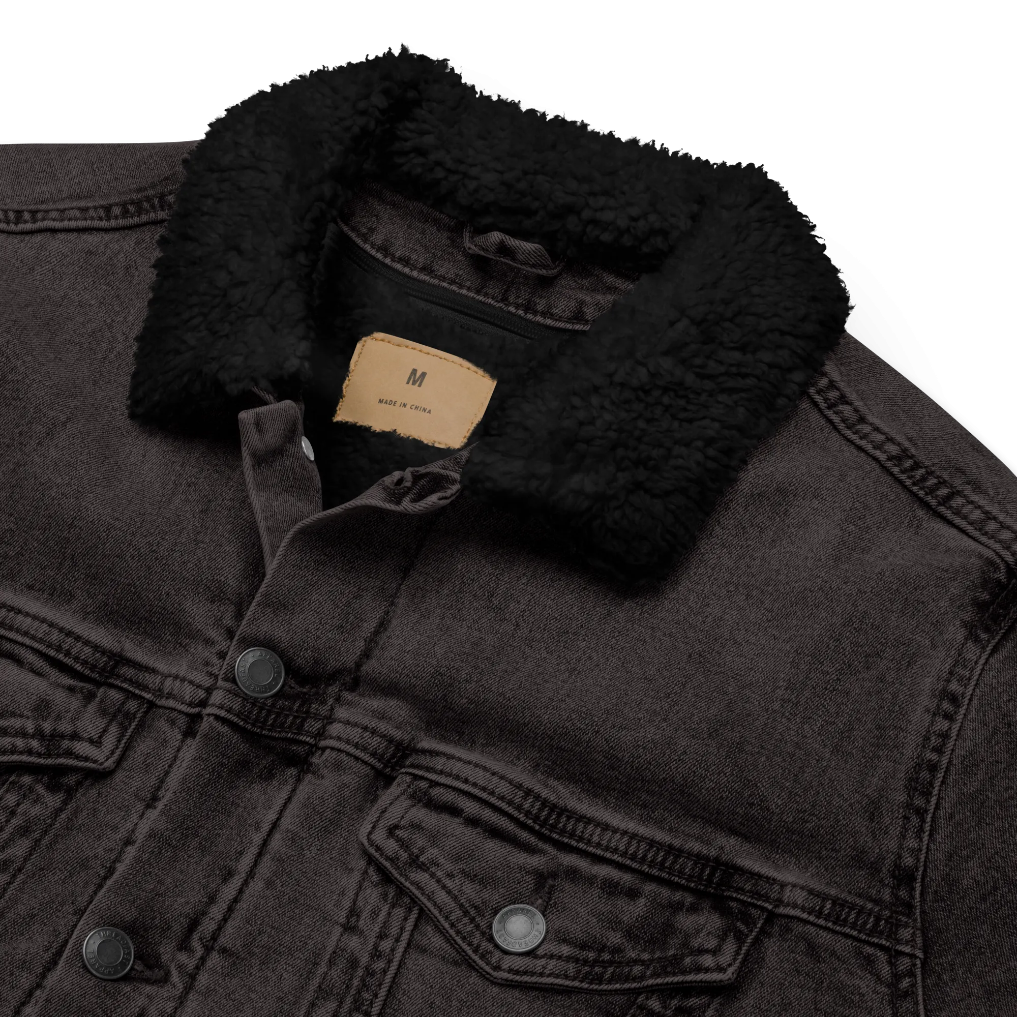 Black Is Beautiful Sherpa Denim Jacket