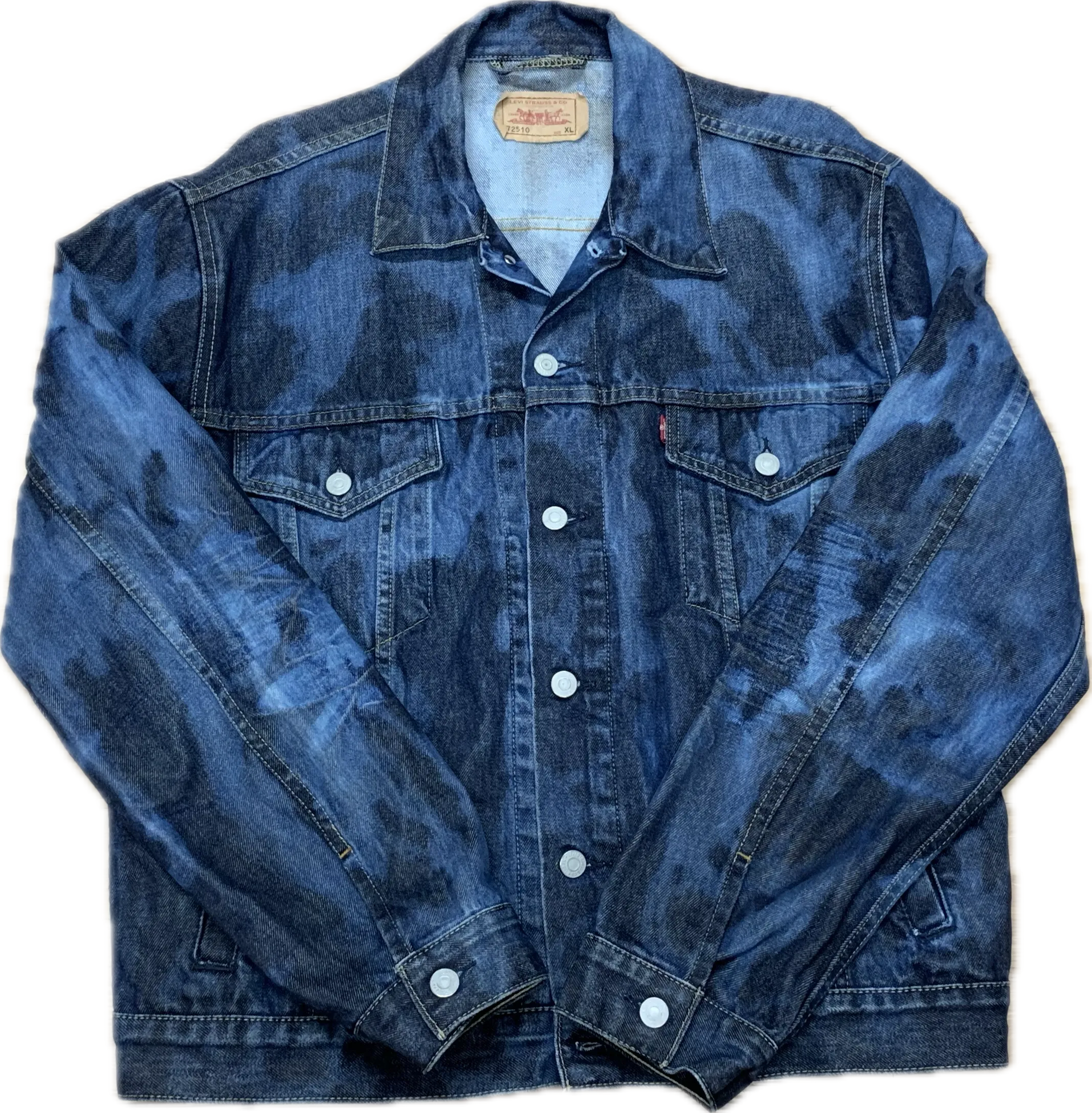 Bleached denim jacket Levi's XL