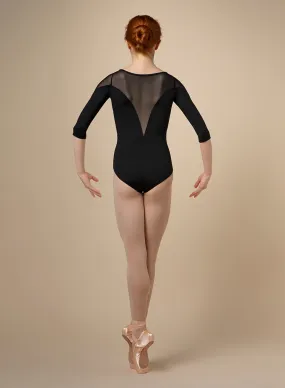 Bloch Adult Mesh Panel Long Sleeve Leotard - M1019LM