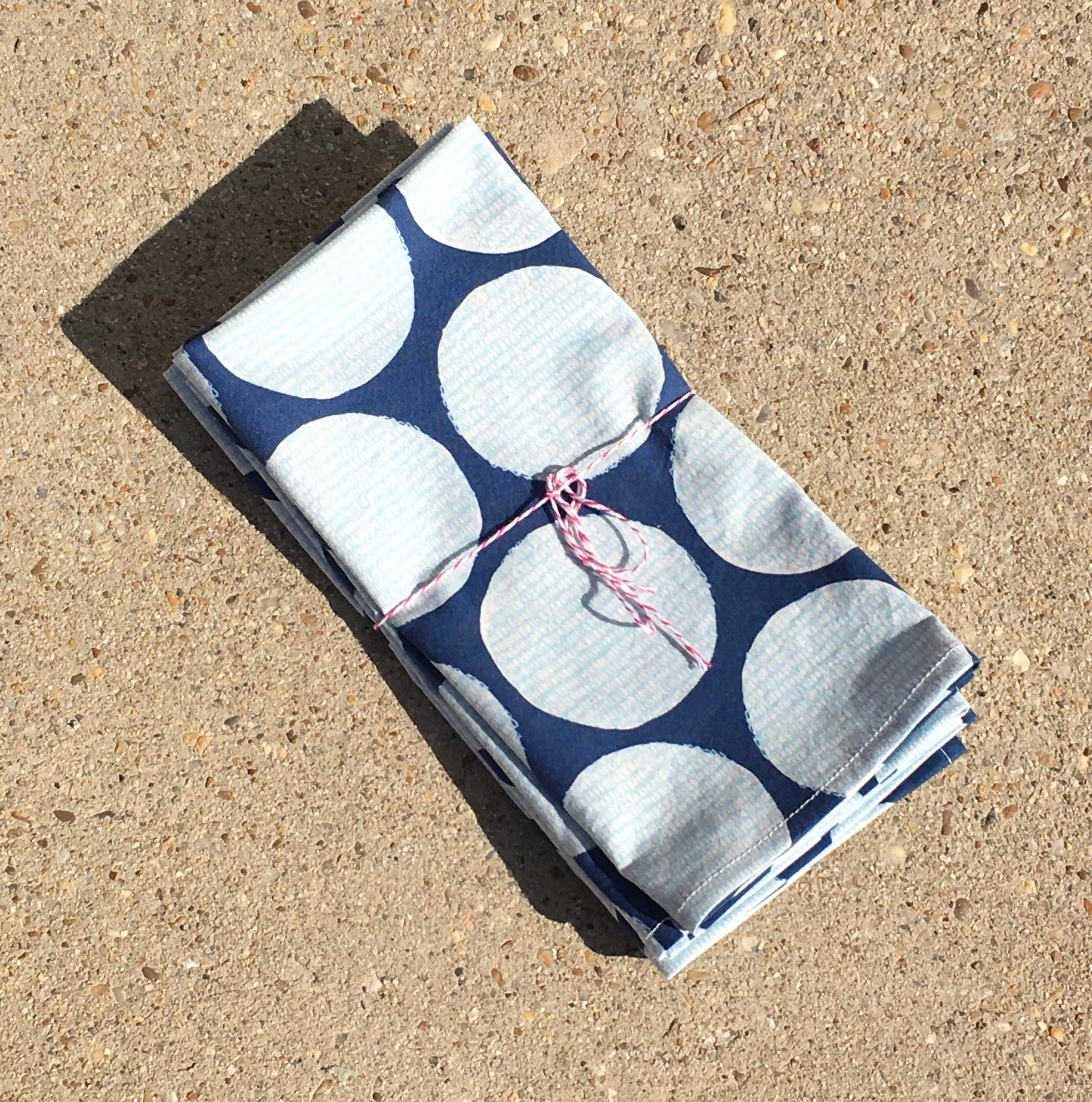 Blue Circle Napkin Set