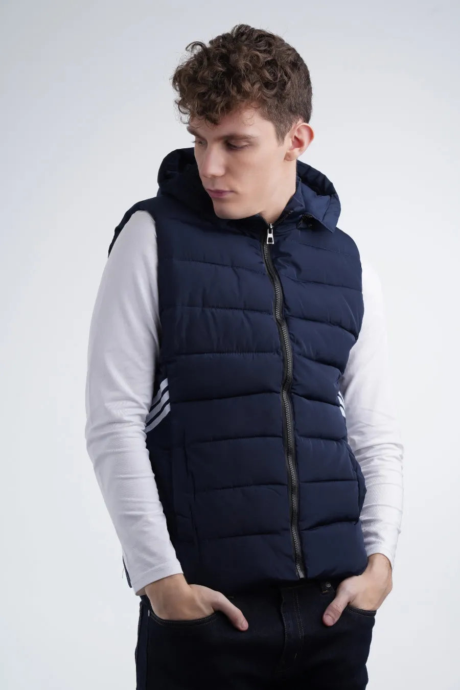 Blue Puffer Gilet