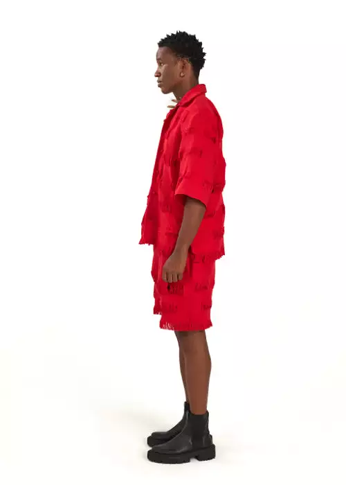 Boyedoe Busumuru II Men's Red Shorts and shirt Set