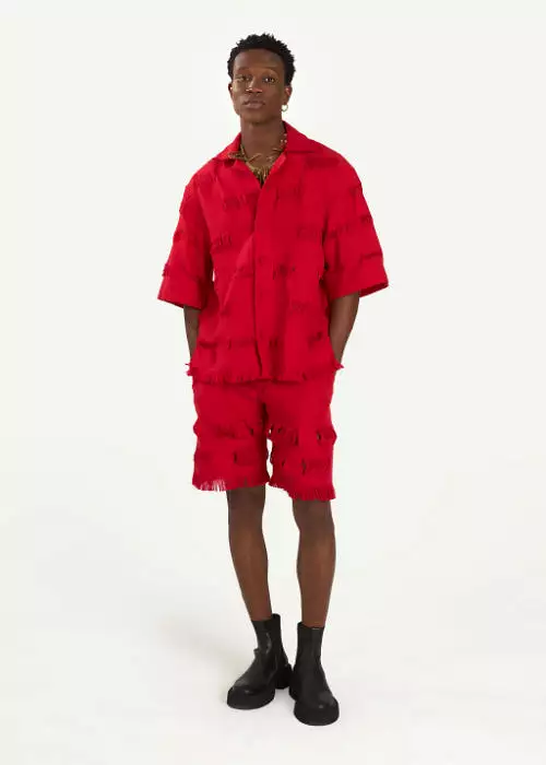 Boyedoe Busumuru II Men's Red Shorts and shirt Set