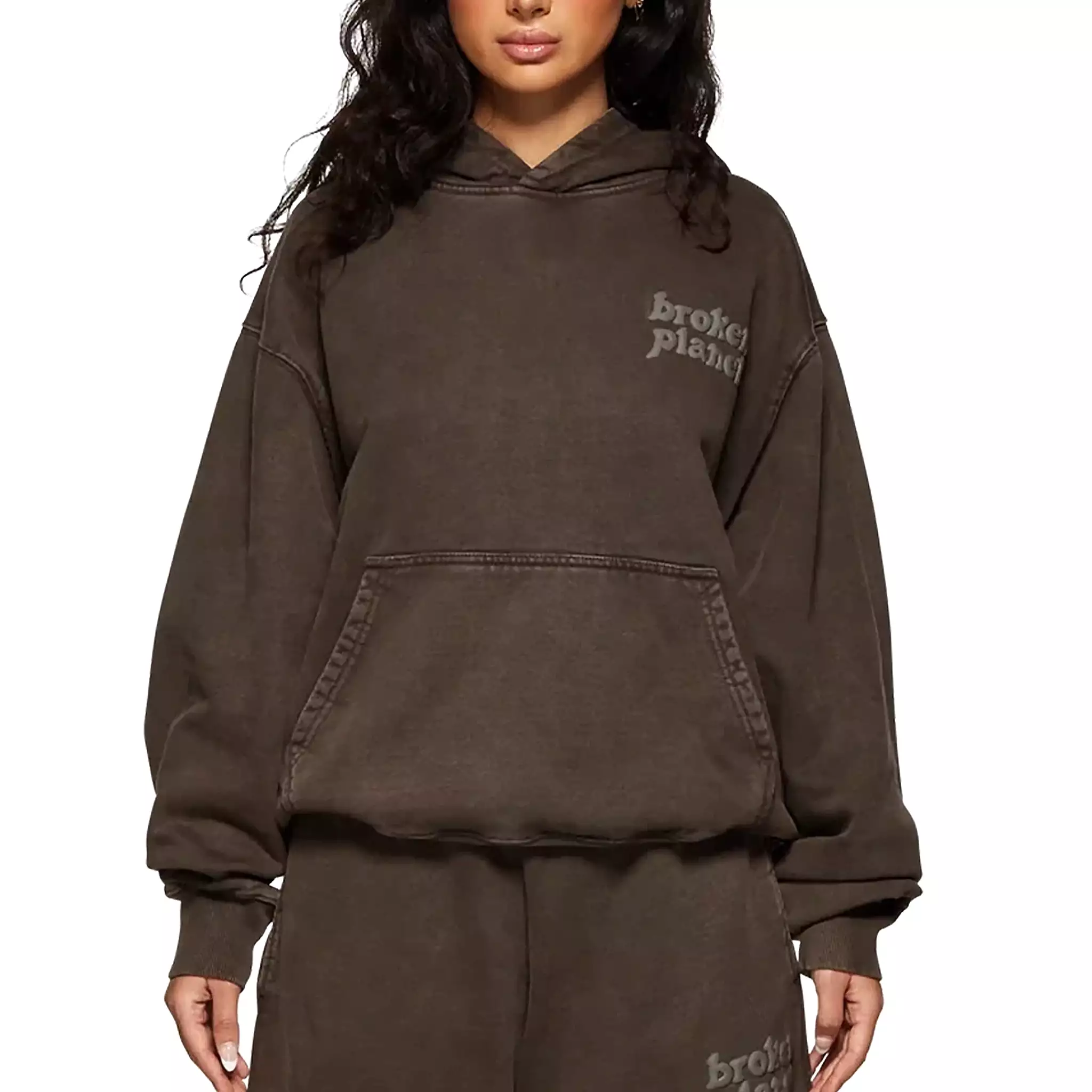 Broken Planet Basics Washed Mocha Hoodie