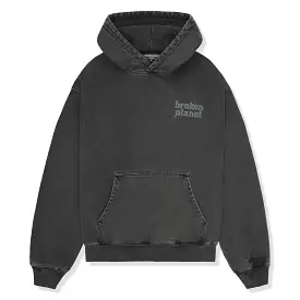 Broken Planet Basics Washed Soot Black Hoodie