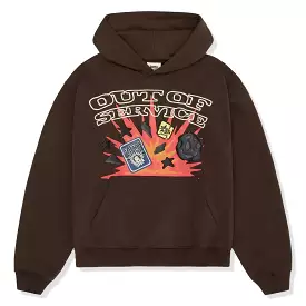 Broken Planet Out Of Service Mocha Brown Hoodie