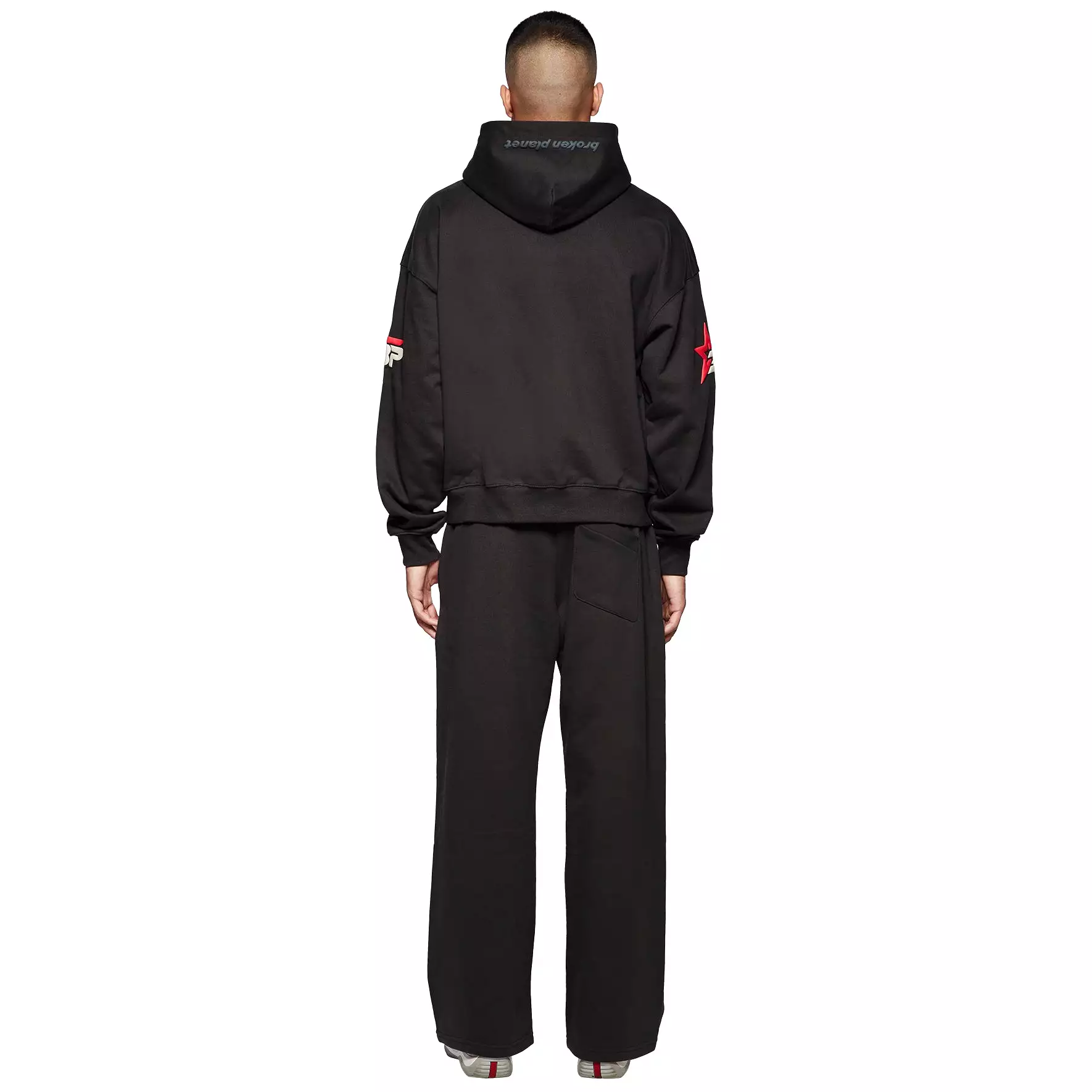 Broken Planet Performance Zip-Up Soot Black Hoodie