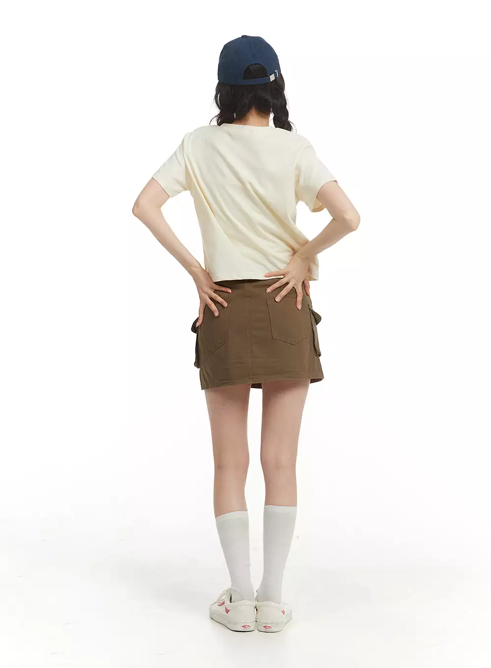 Cargo Mini Skirt with Belt OF427