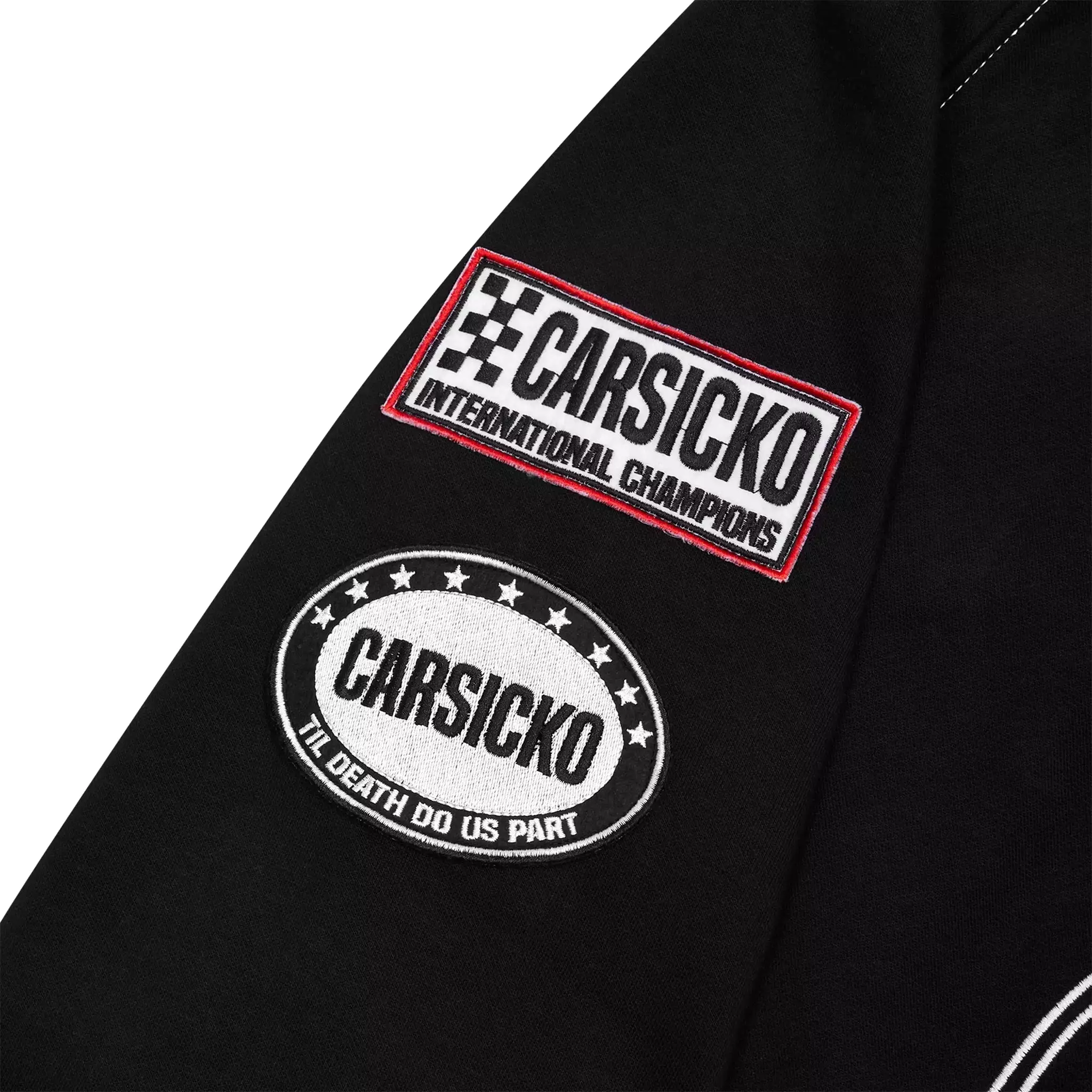 Carsicko Racing Club Zip-Up Black Hoodie