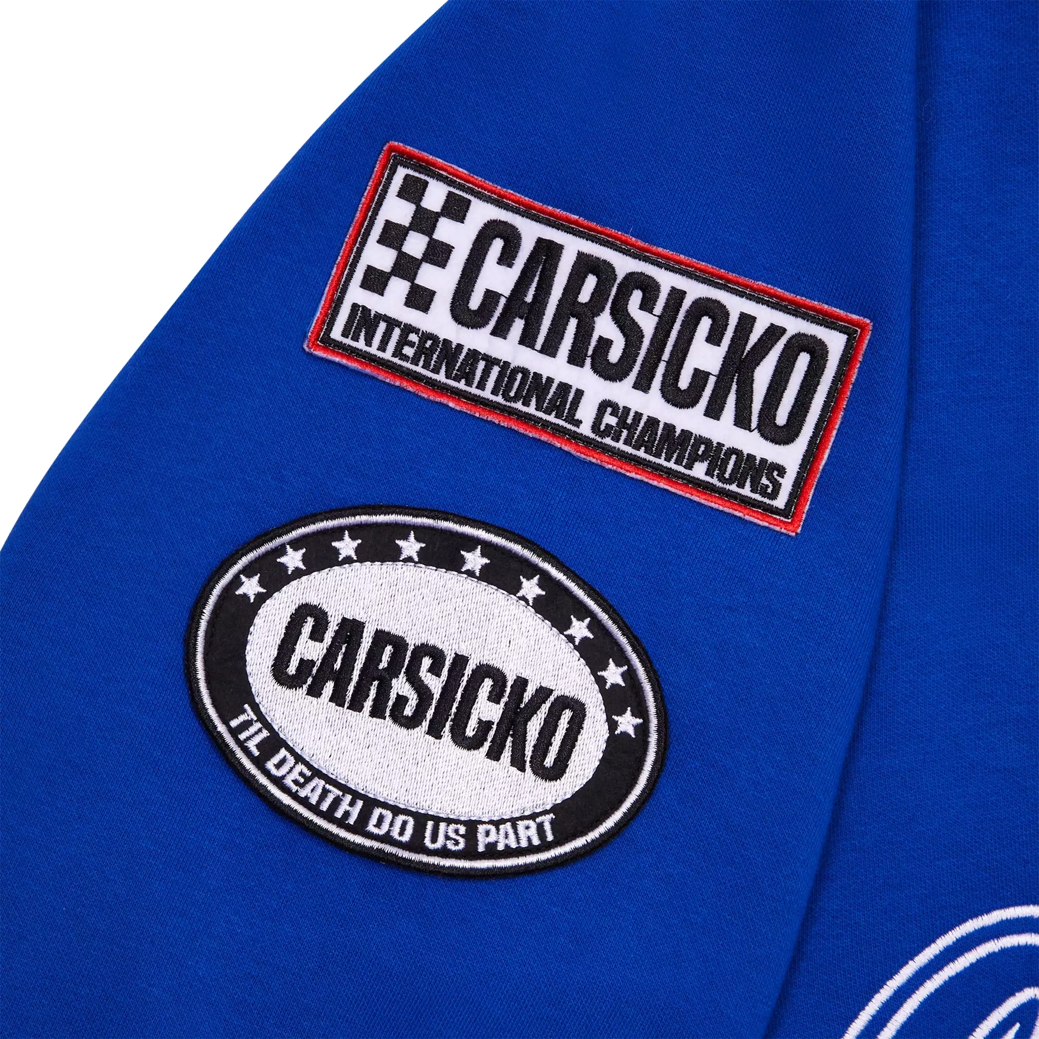 Carsicko Racing Club Zip-Up Blue Hoodie