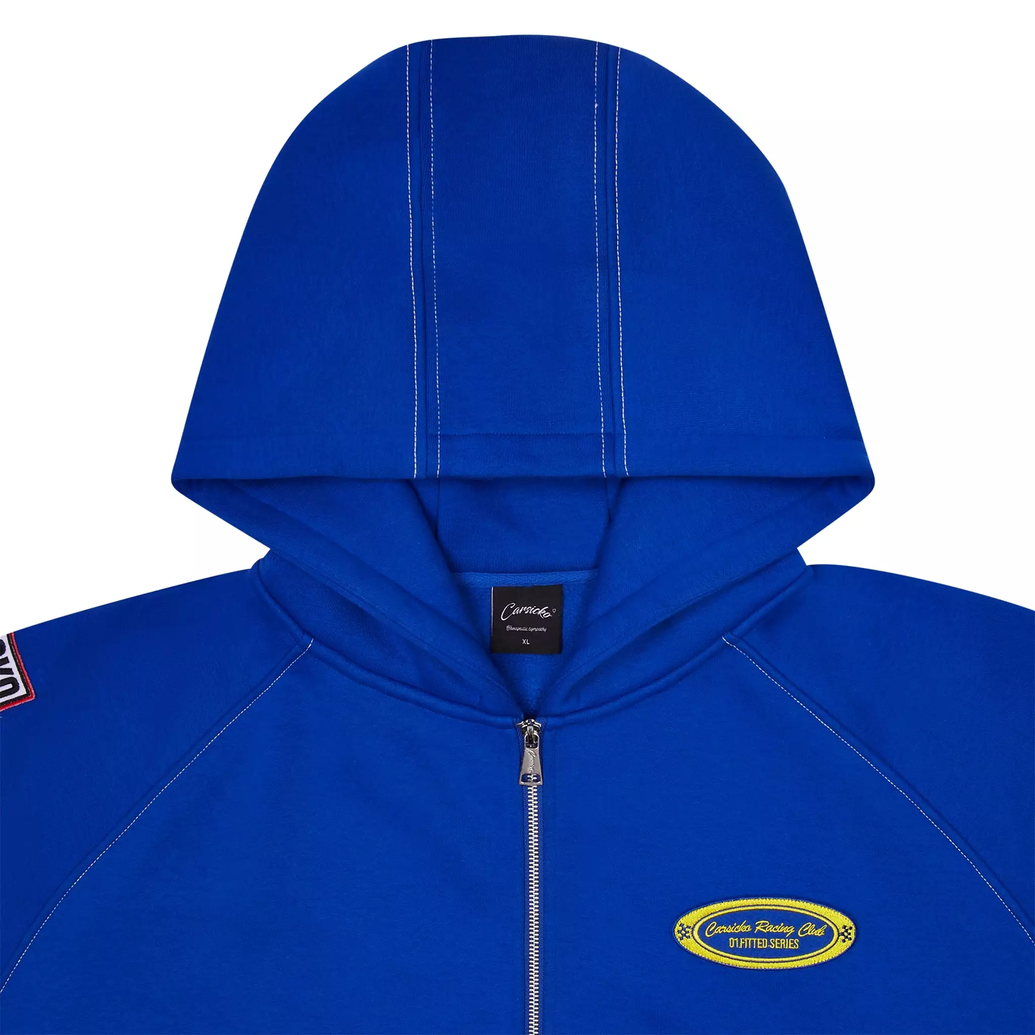 Carsicko Racing Club Zip-Up Blue Hoodie