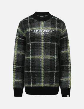 Checked Knitted Sweater