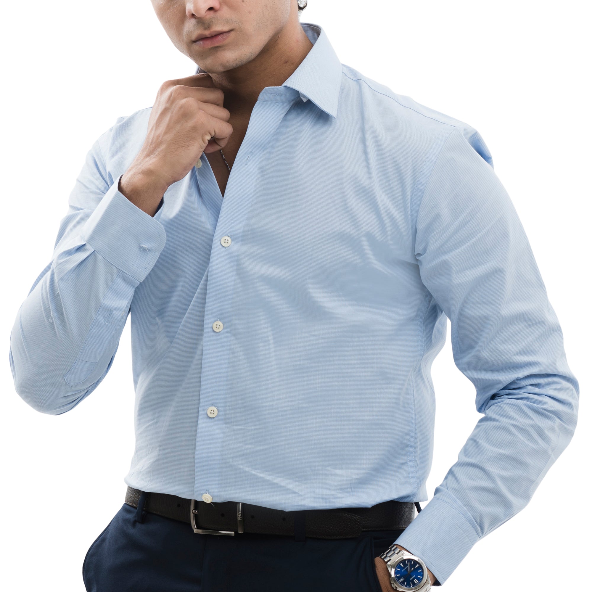 Classic Sky Blue Formal Shirt