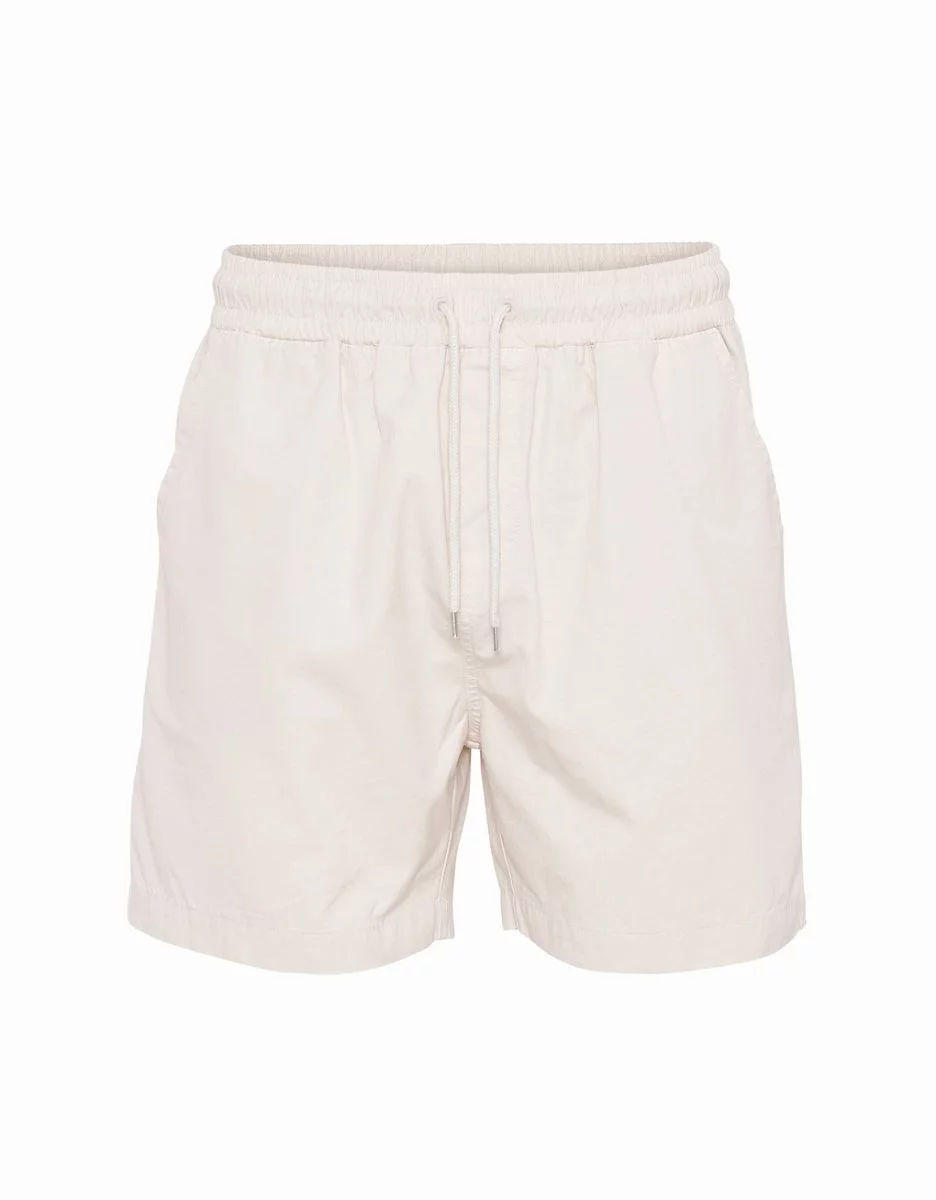 Colorful Twill Shorts Ivory White