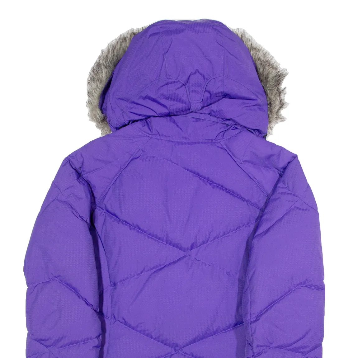 COLUMBIA Omni Heat Womens Puffer Jacket Purple Hooded L