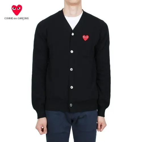 COMME des GARCONS  |Heart Wool Logo Designers Cardigans