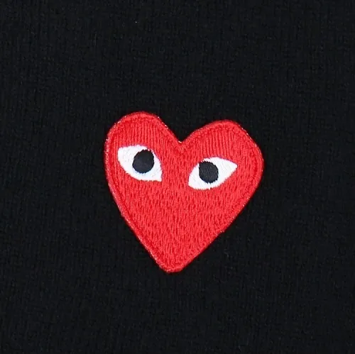 COMME des GARCONS  |Heart Wool Logo Designers Cardigans