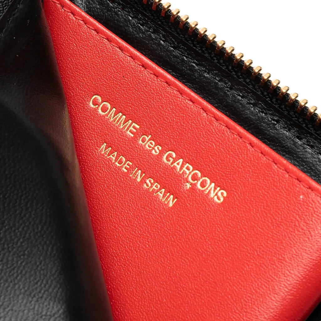 Comme des Garcons SA3100HL Huge Logo Zip Wallet - Red