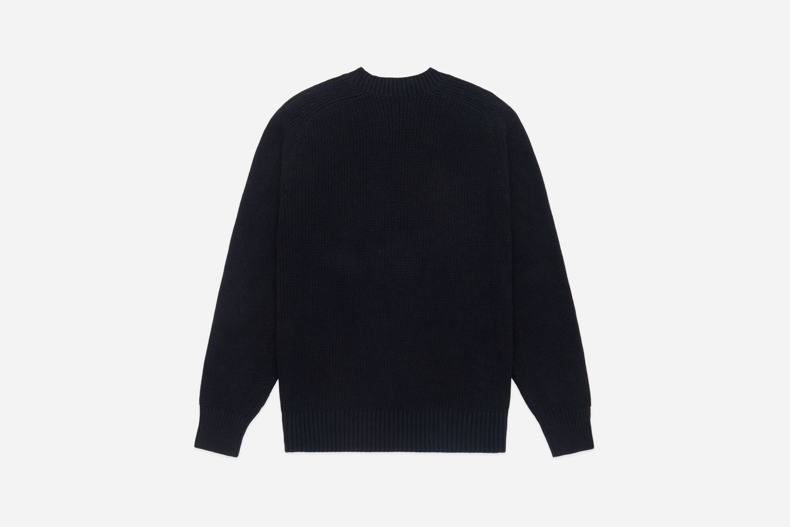 Cotton Crewneck Sweater ~ Black