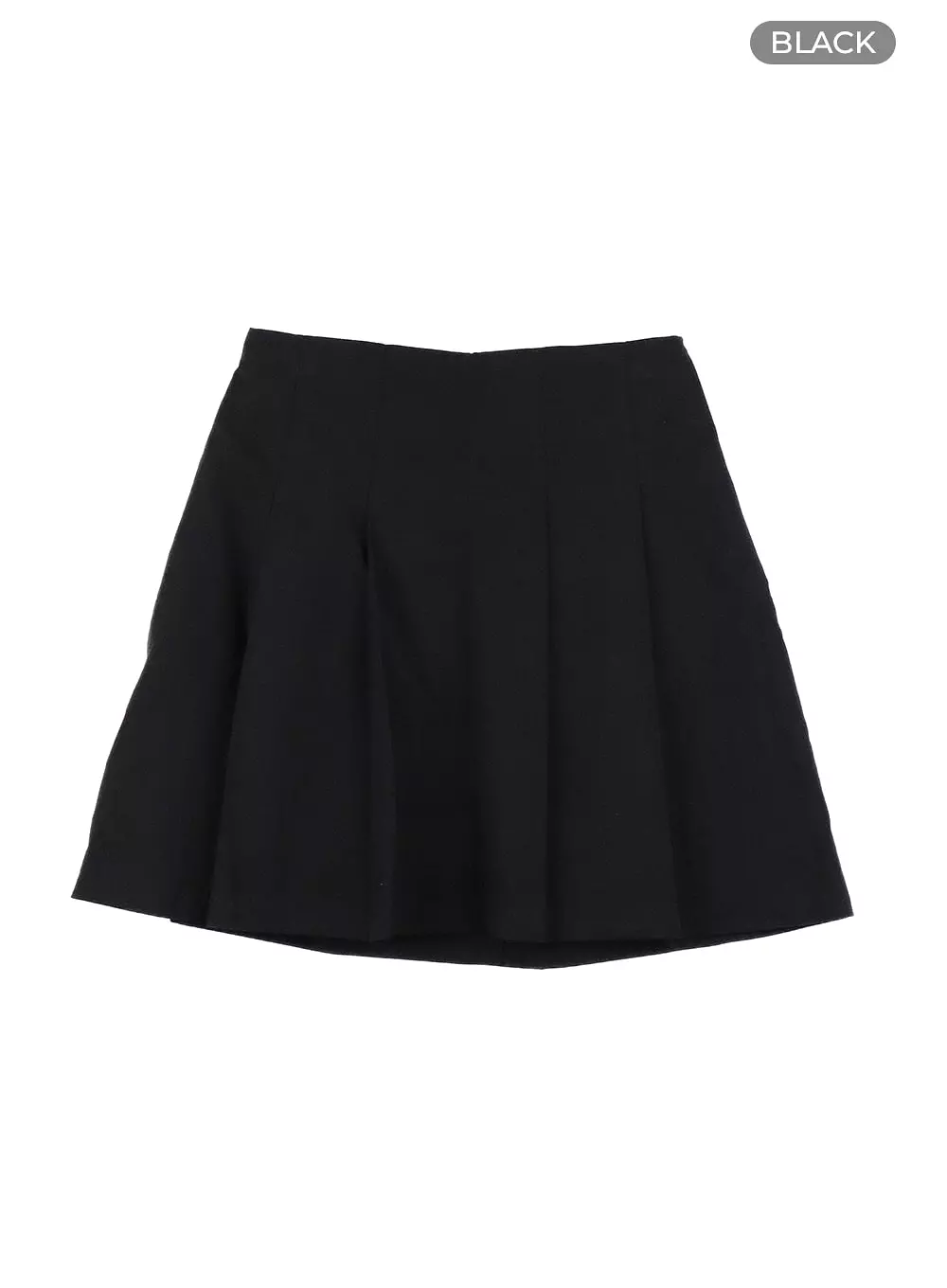 Cotton Pleated Mini Skirt CA401