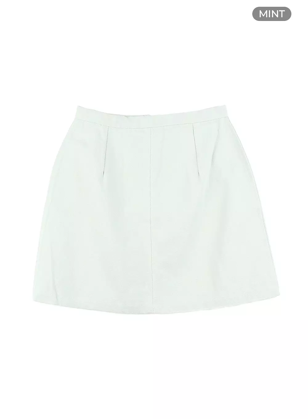 Cotton Solid Mini Skirt OM429