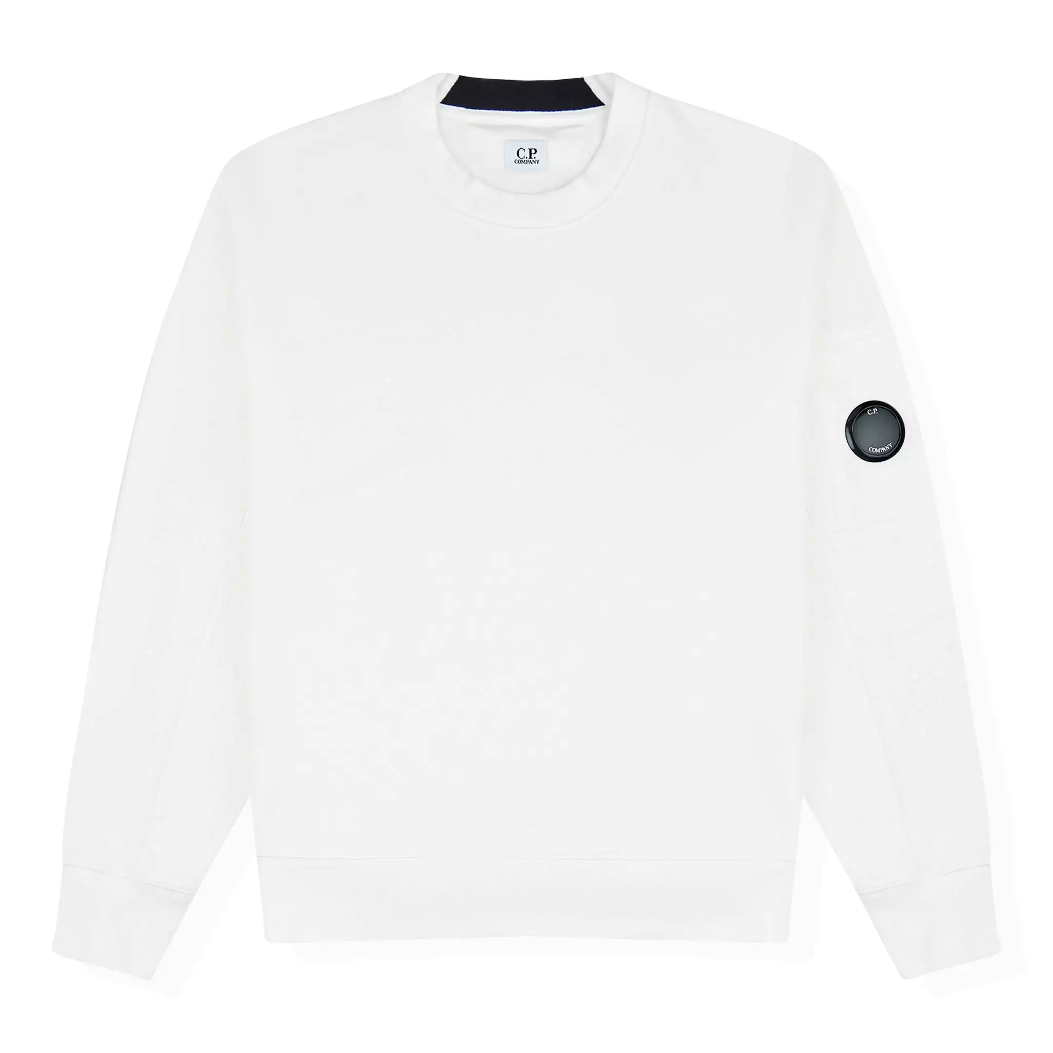 CP Company White Cotton Sweatshirt