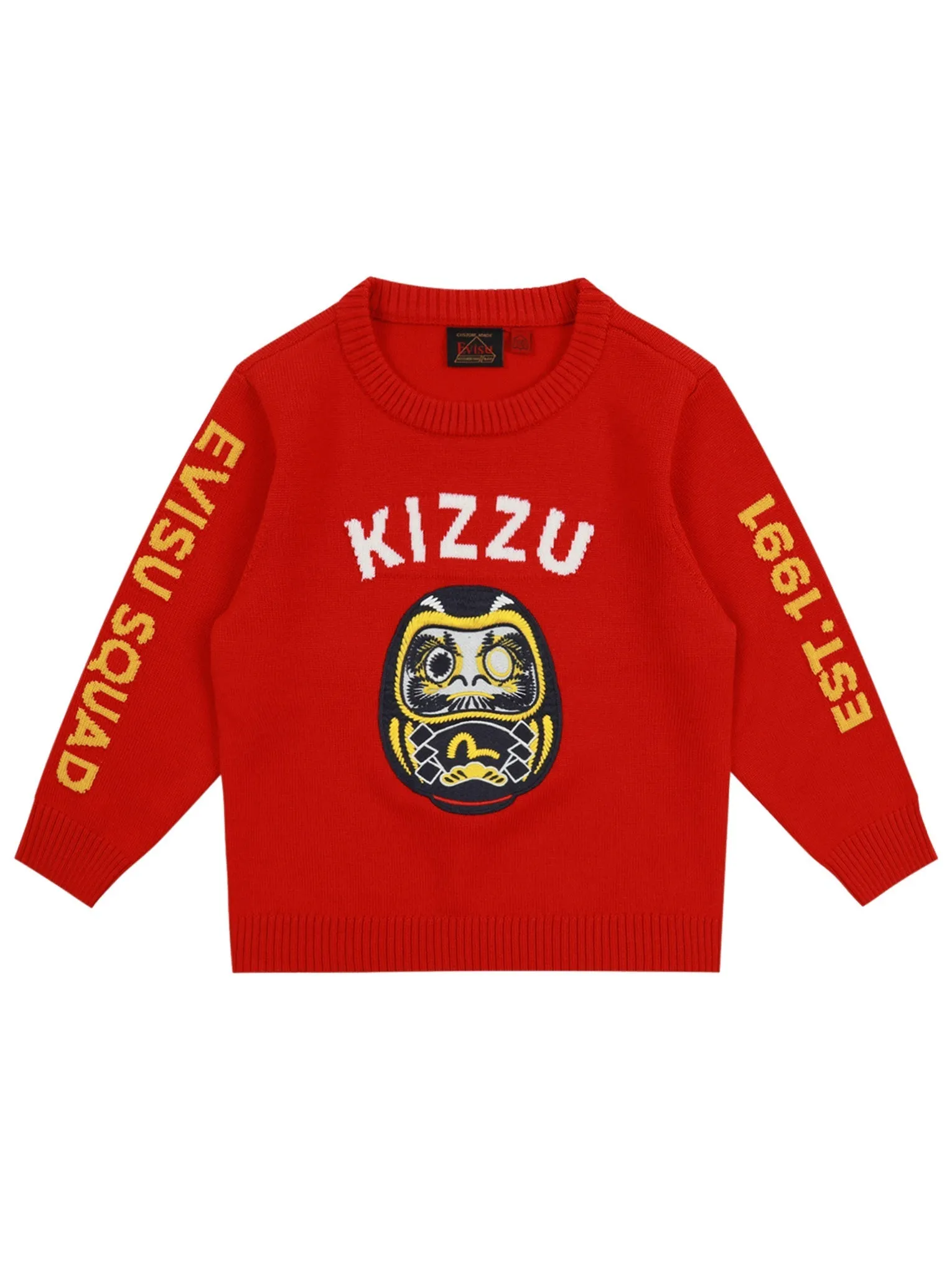 Daruma Embroidery Sweater