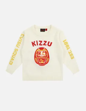 Daruma Embroidery Sweater