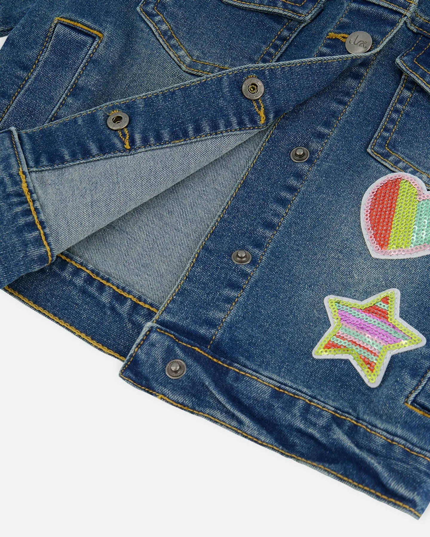 Denim Jacket With Embroidery Patch