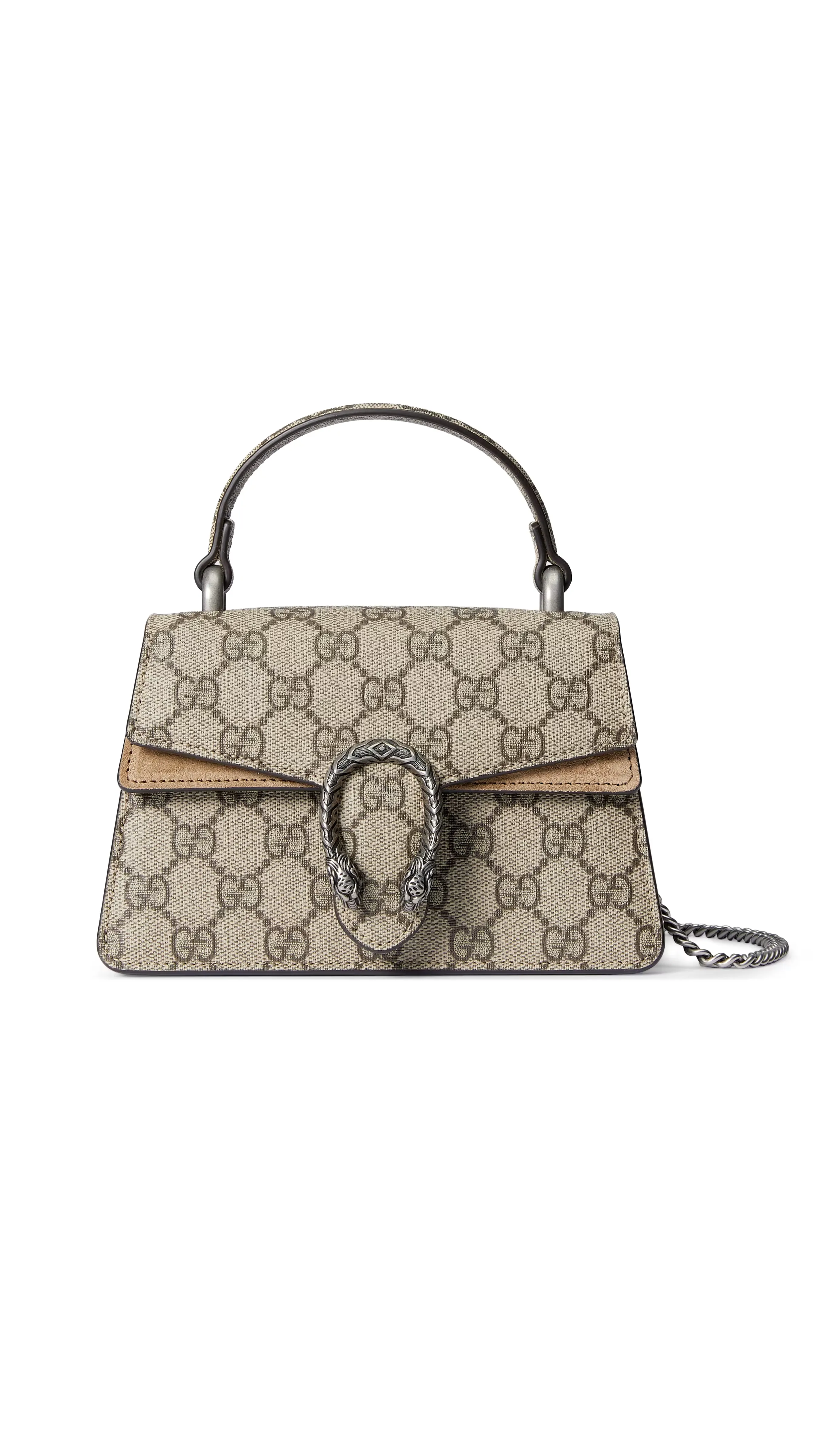 Dionysus Mini Top Handle Bag - Beige