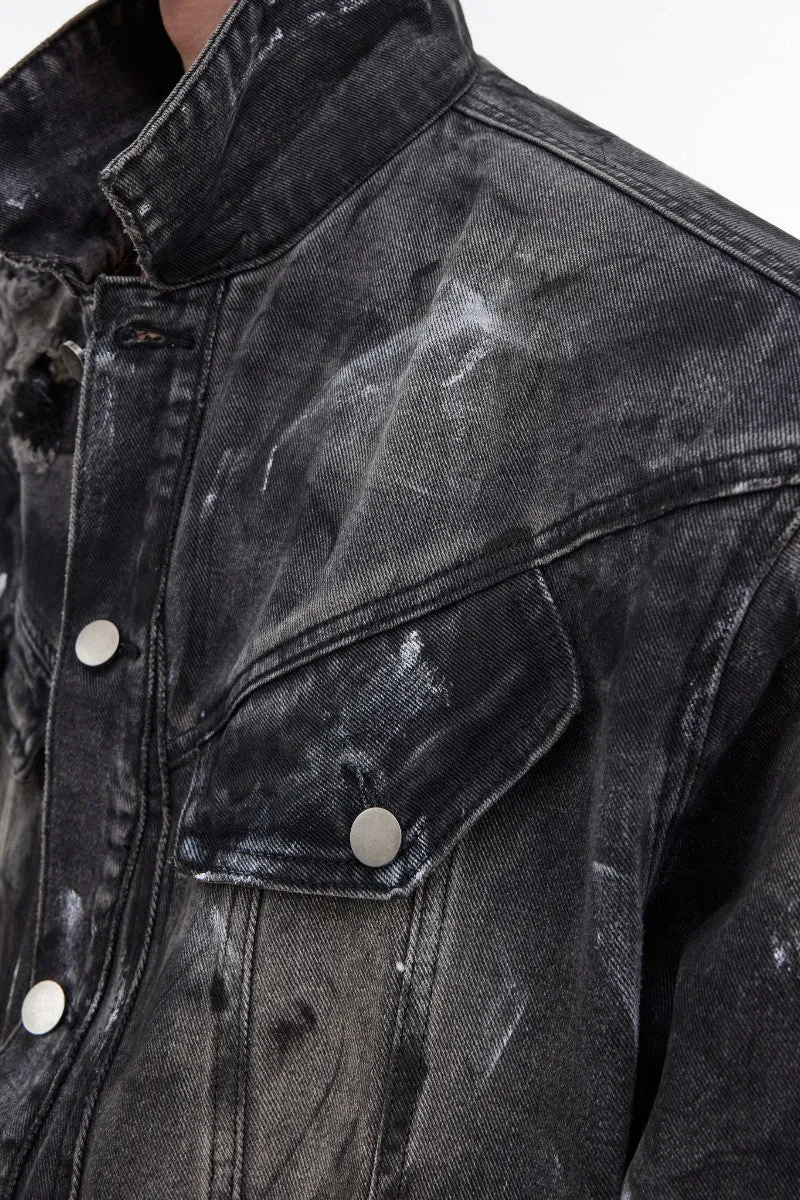 Distressed Denim Jacket