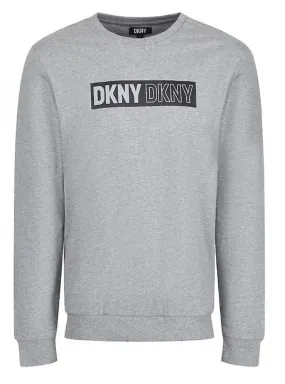 DKNY River Long Sleeve Lounge Top Grey Marl