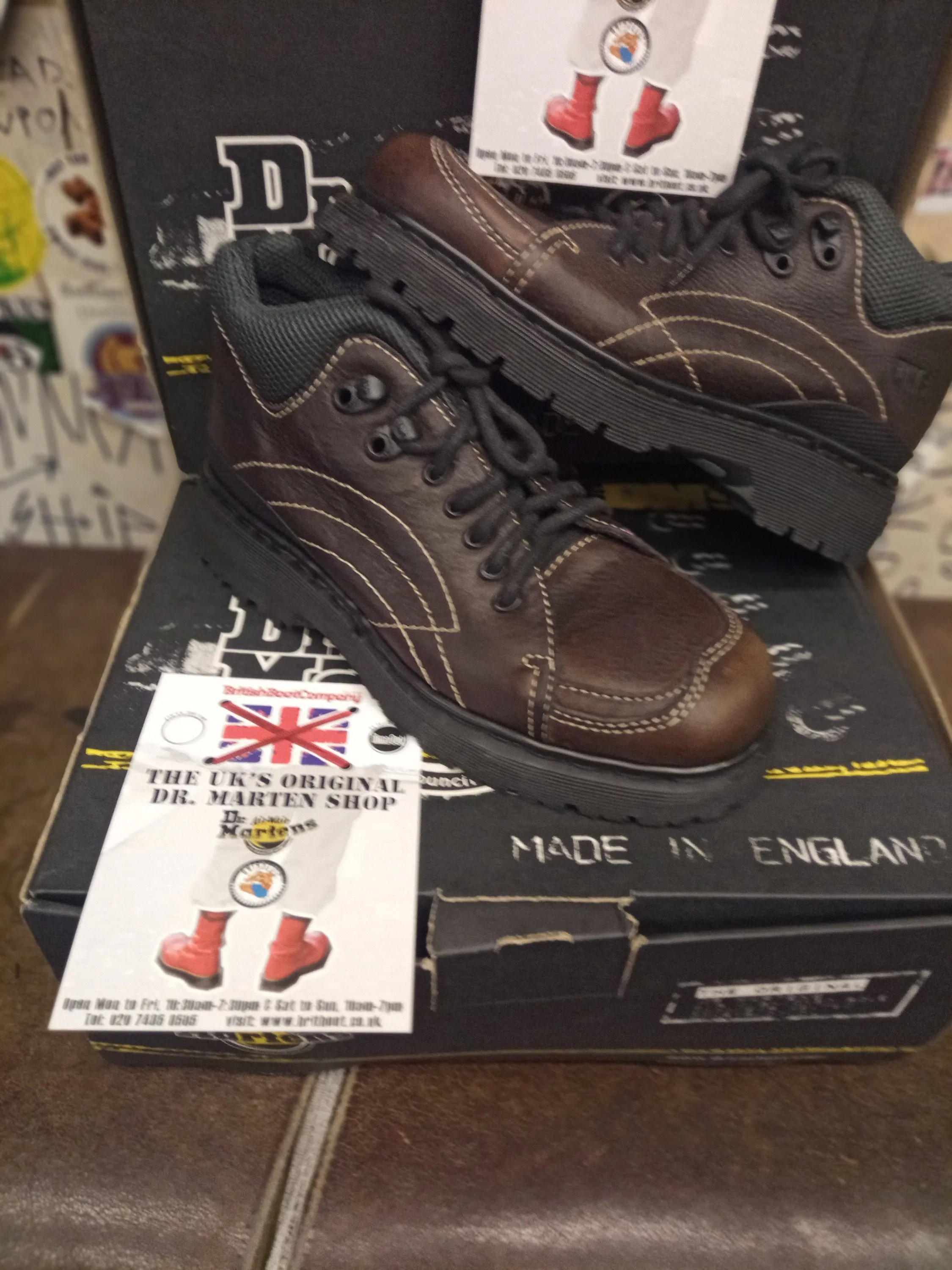 Dr Martens Made in England Brown Boot size 6