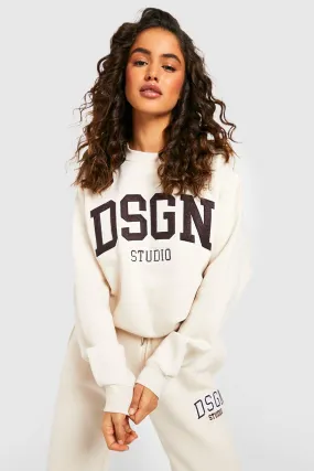 Dsgn Studio Applique Oversized Sweater