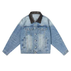 Embossed Logo Denim Jacket