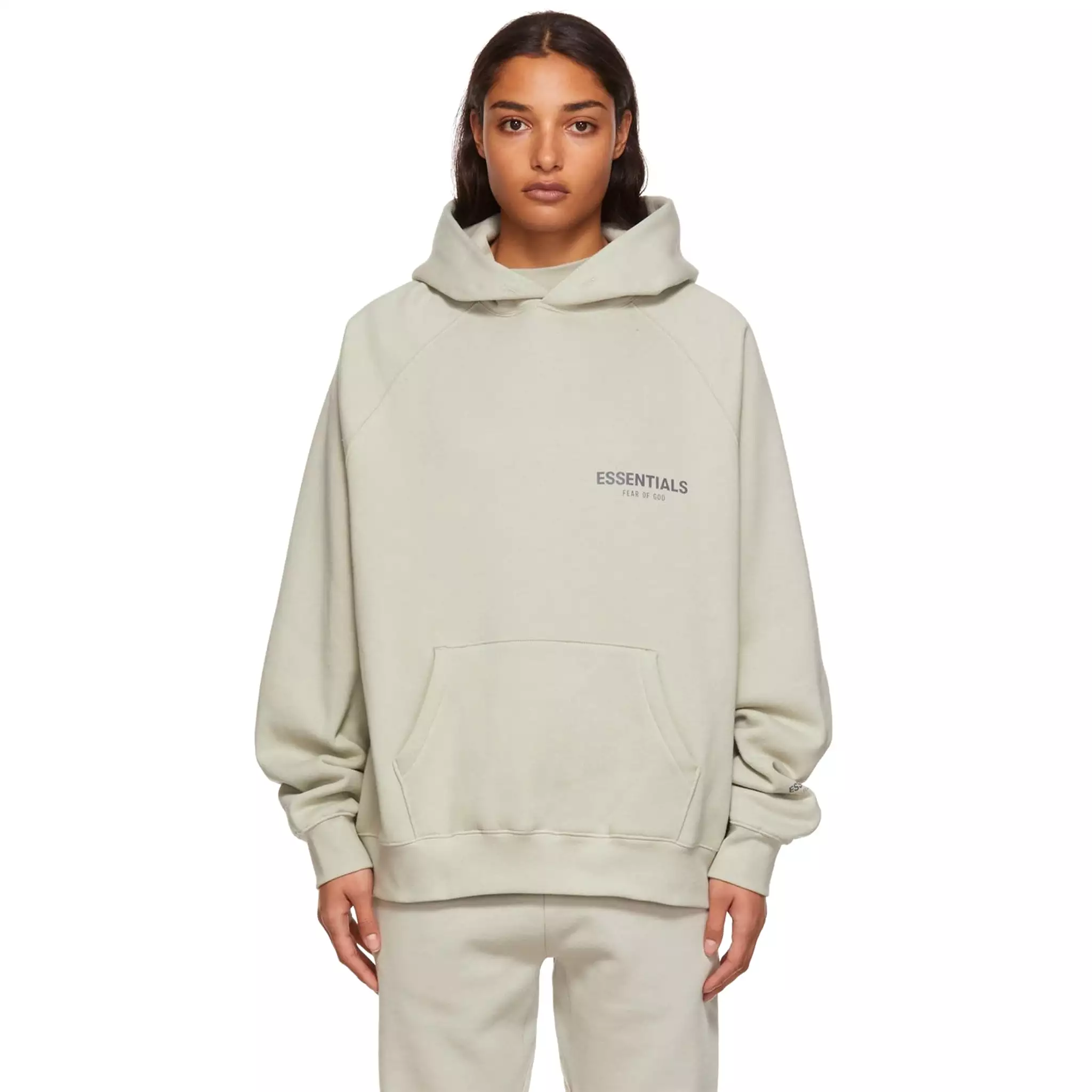 Fear Of God Essentials Concrete Hoodie