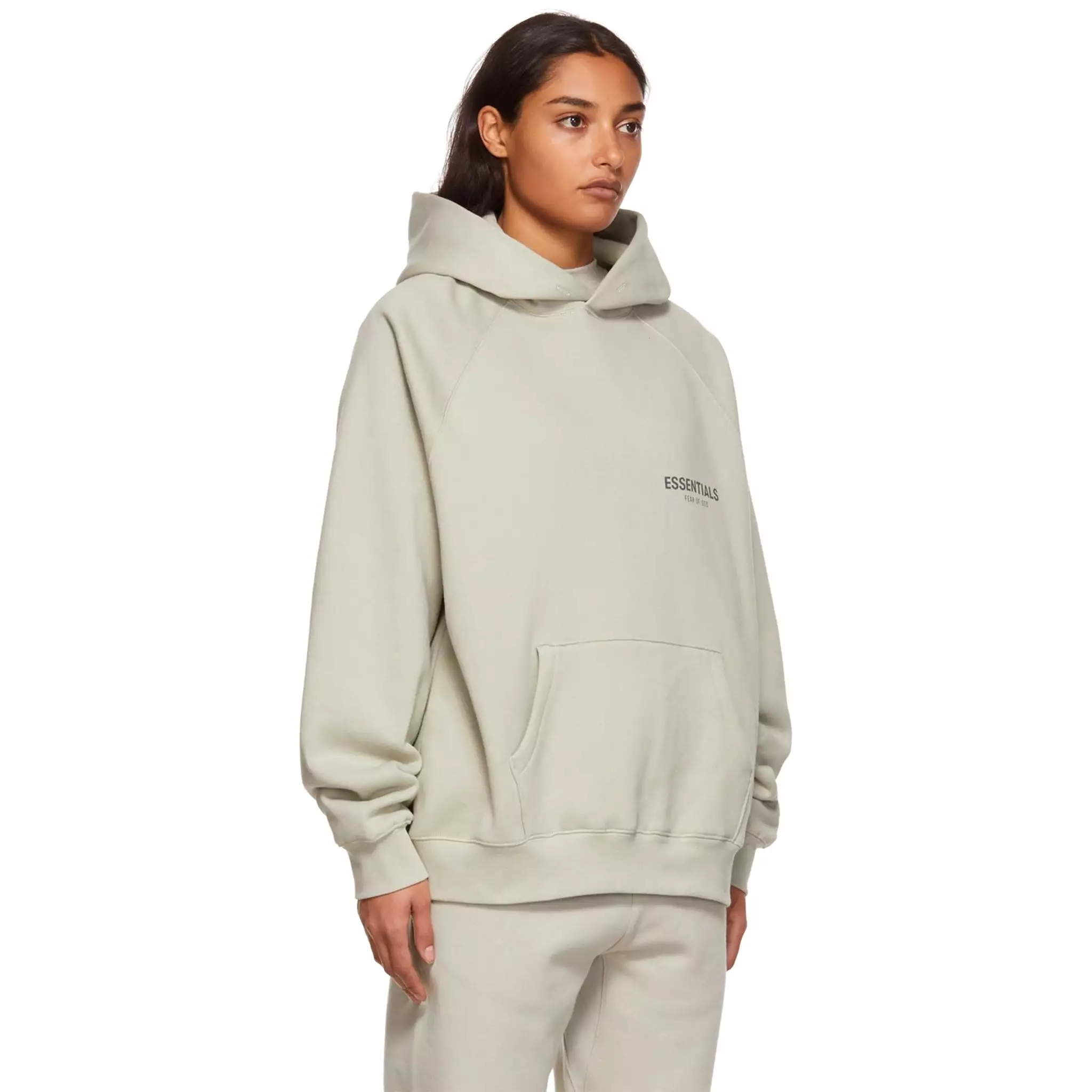 Fear Of God Essentials Concrete Hoodie